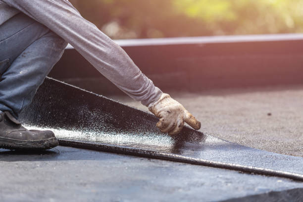 Professional Exterior Waterproofing technician working in Brookville, OH